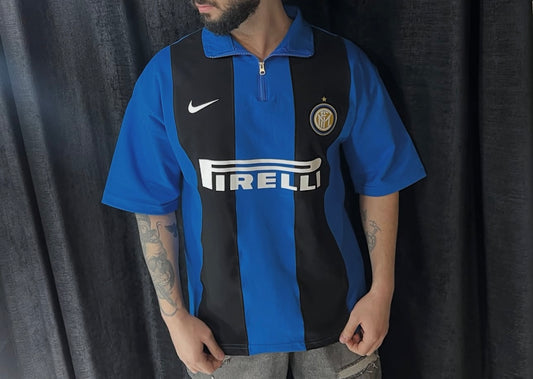 Inter milan football zipper printed