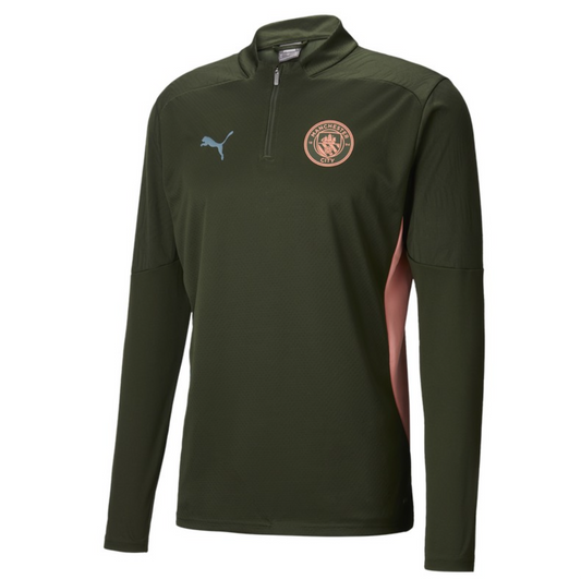 Manchester City black training zipper