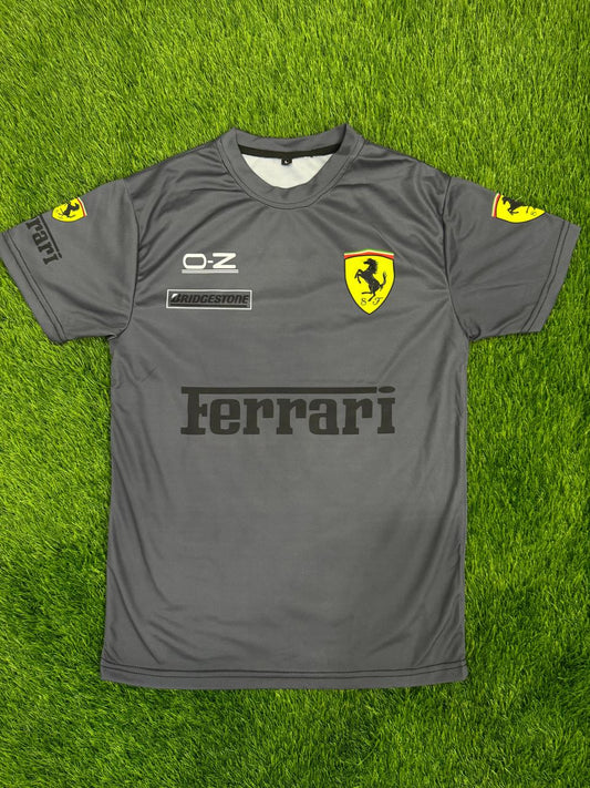 Premium Quality f-1 grey  Digital printed shirt