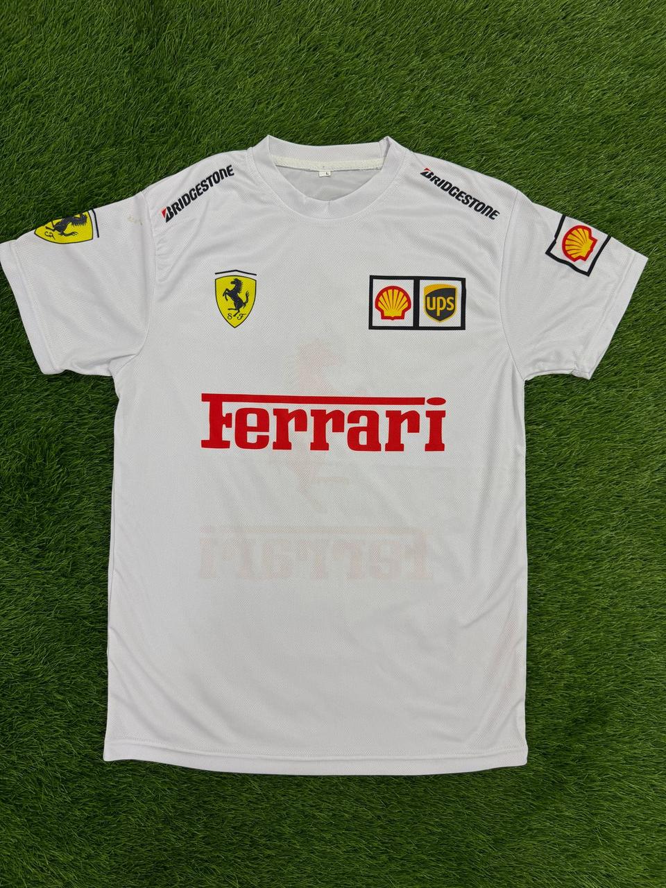 Premium Quality F-1 white Digital printed shirt