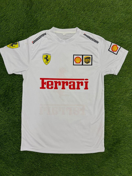 Premium Quality F-1 white Digital printed shirt