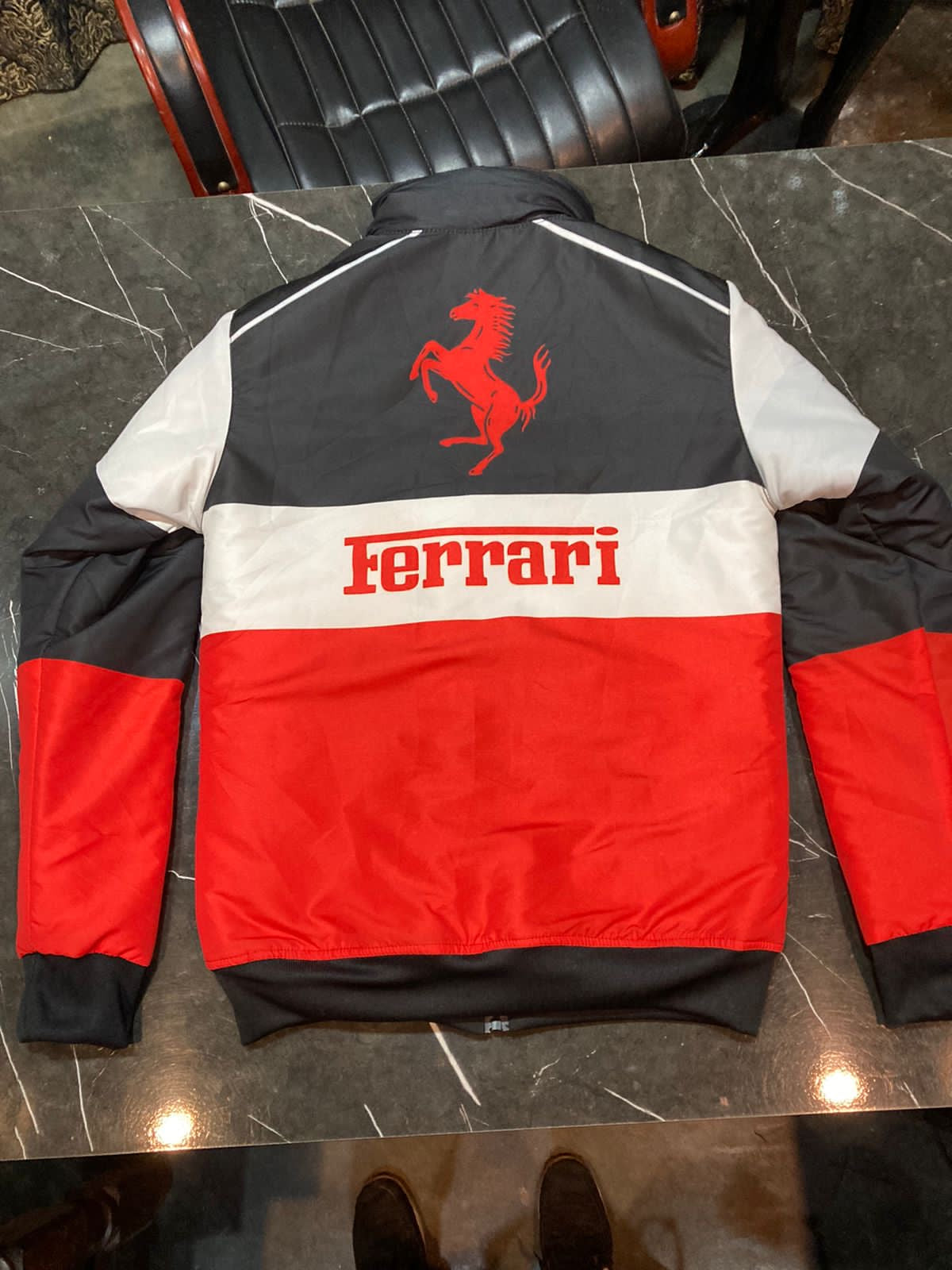 New ferrari premium jacket multi colour parachute material printed