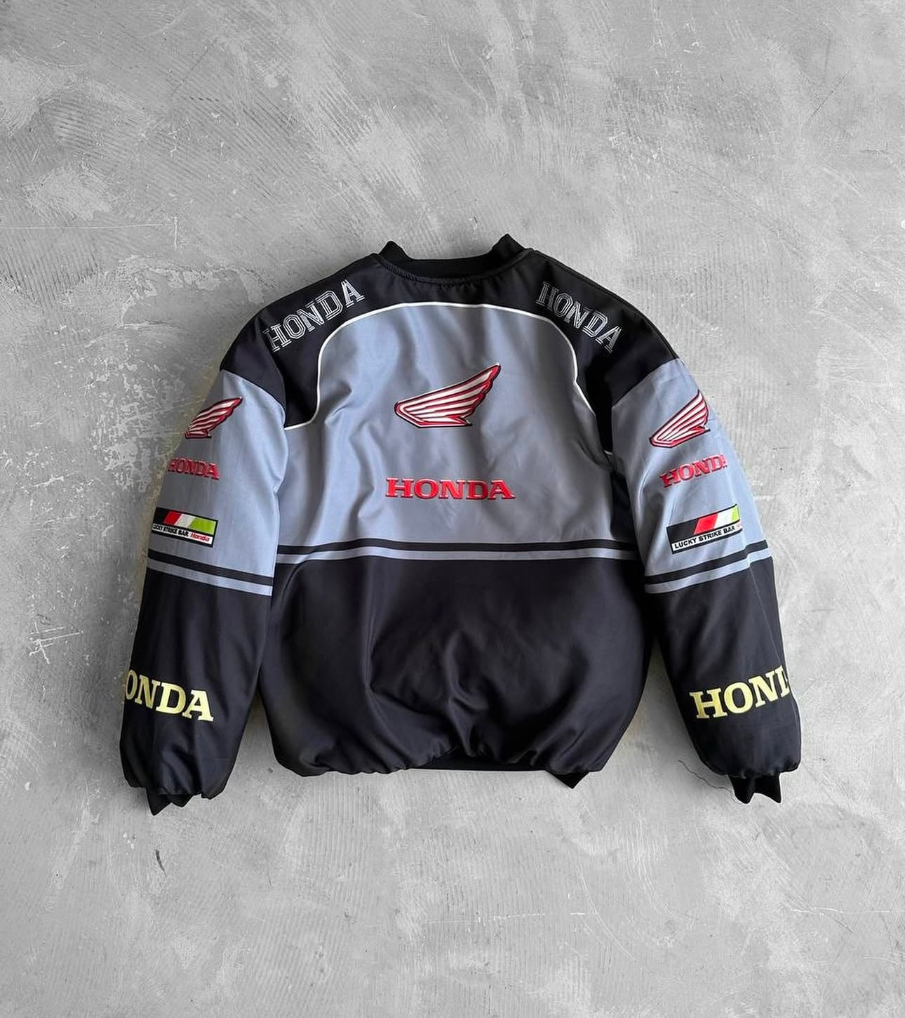 F-1 honda printed parachute material jacket