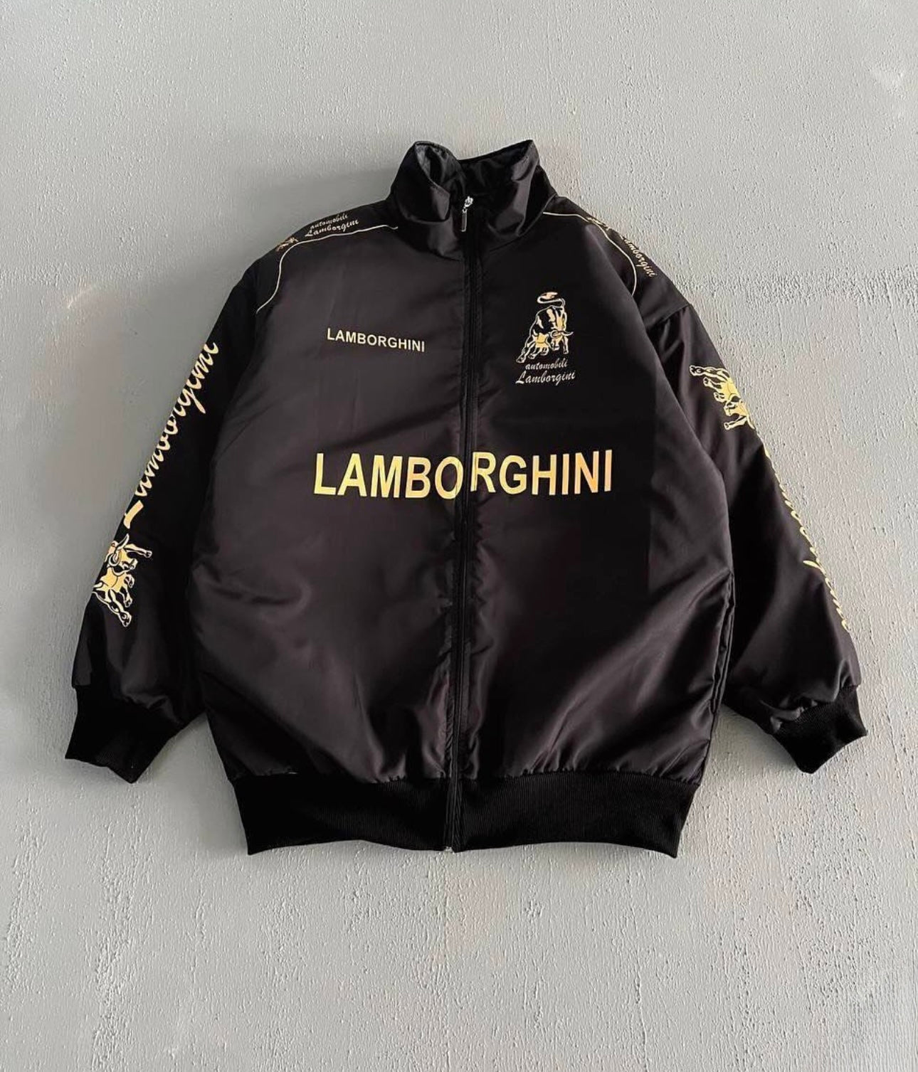 F-1 Lamborghini parachute material printed jacket