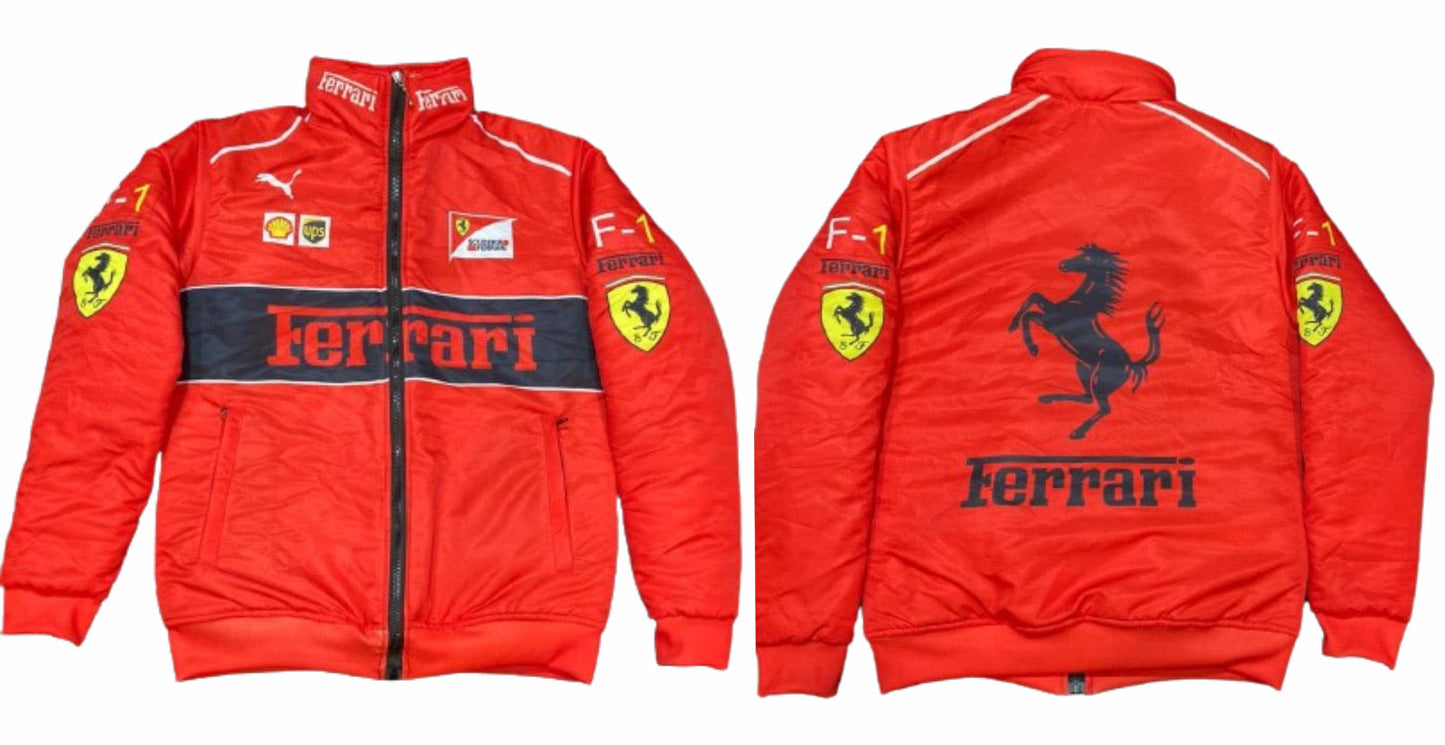 Ferrari red premium jacket parachute material printed