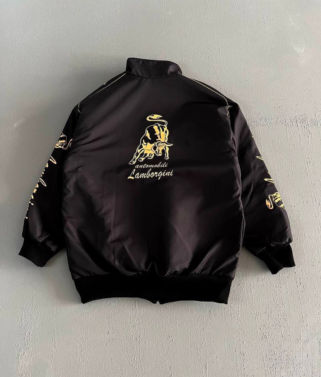 F-1 Lamborghini parachute material printed jacket