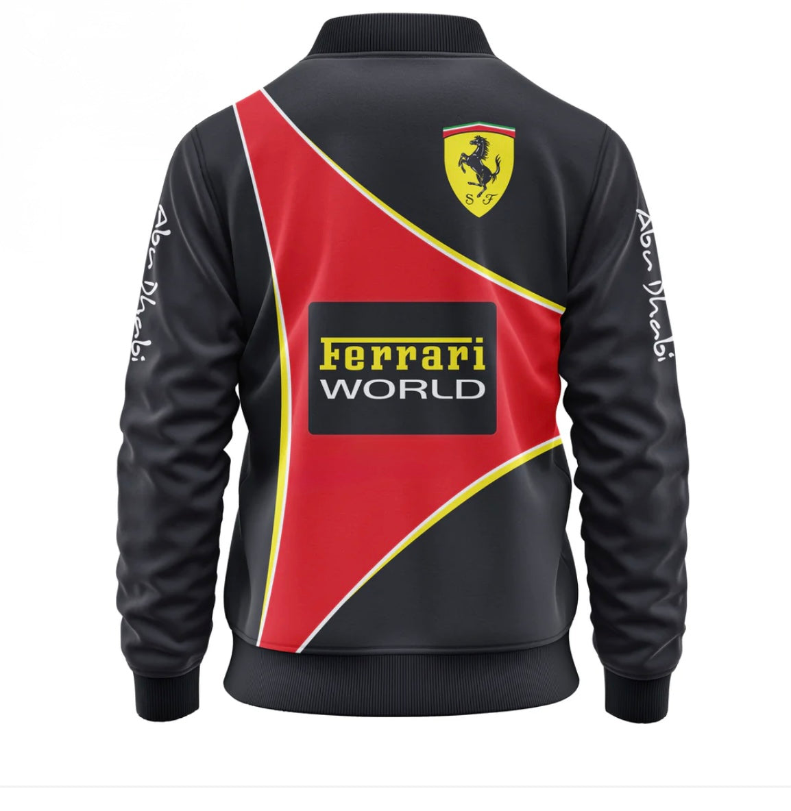 Black F-1 Ferrari bomber jacket