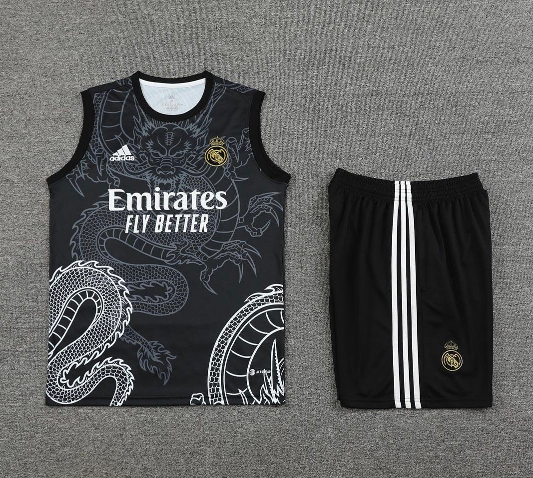 Real Madrid black dragon training west kit