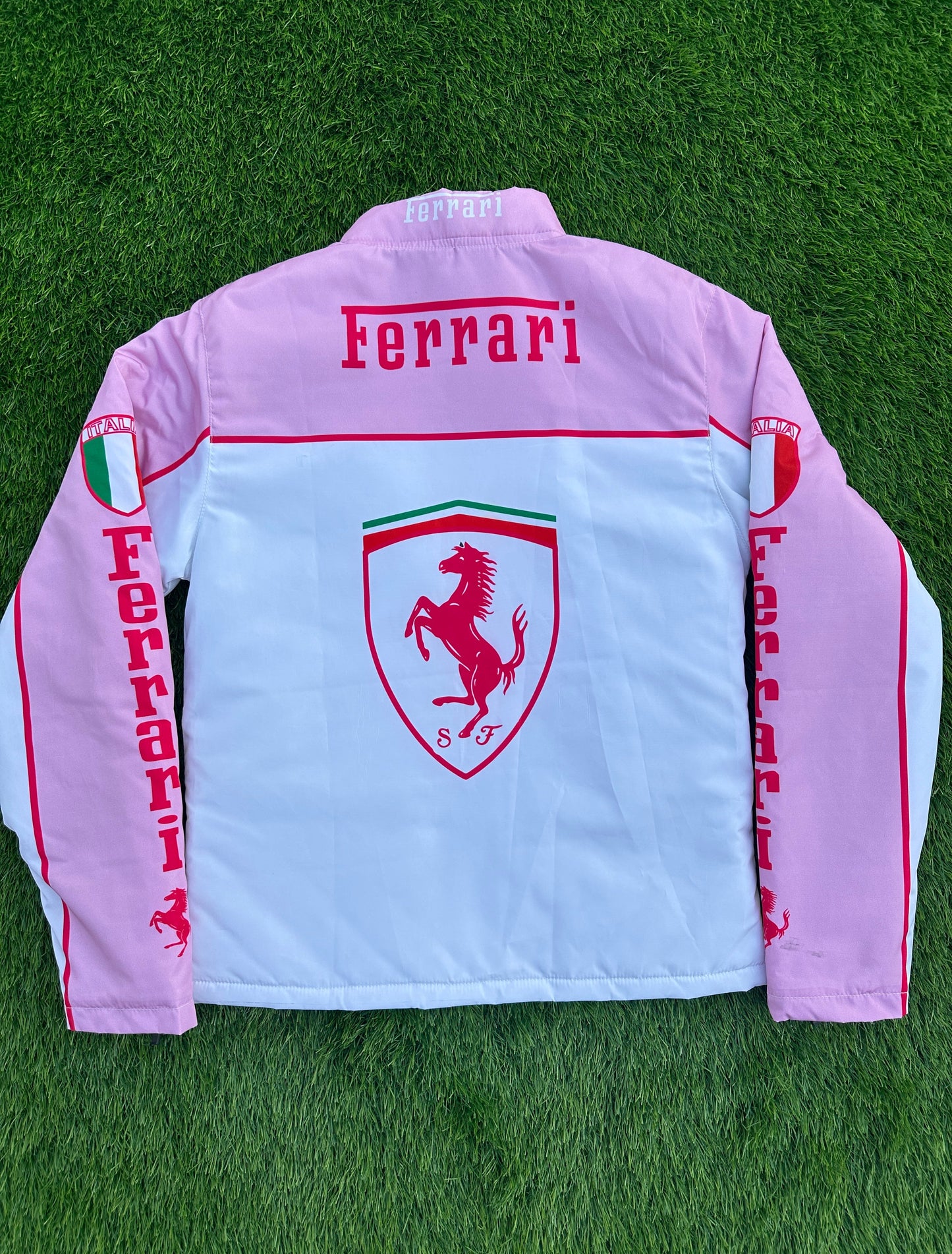 Pink Ferrari Formula Jacket parachute