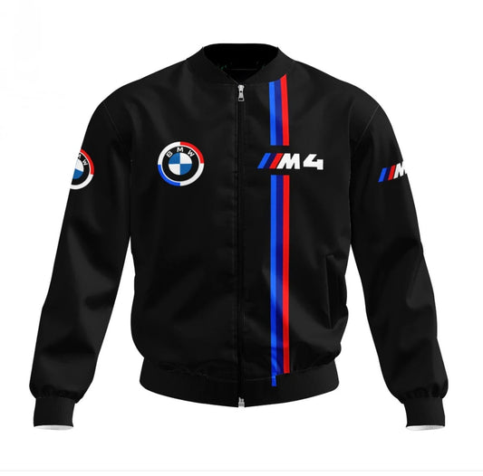 F-1 BMW black bomber jacket