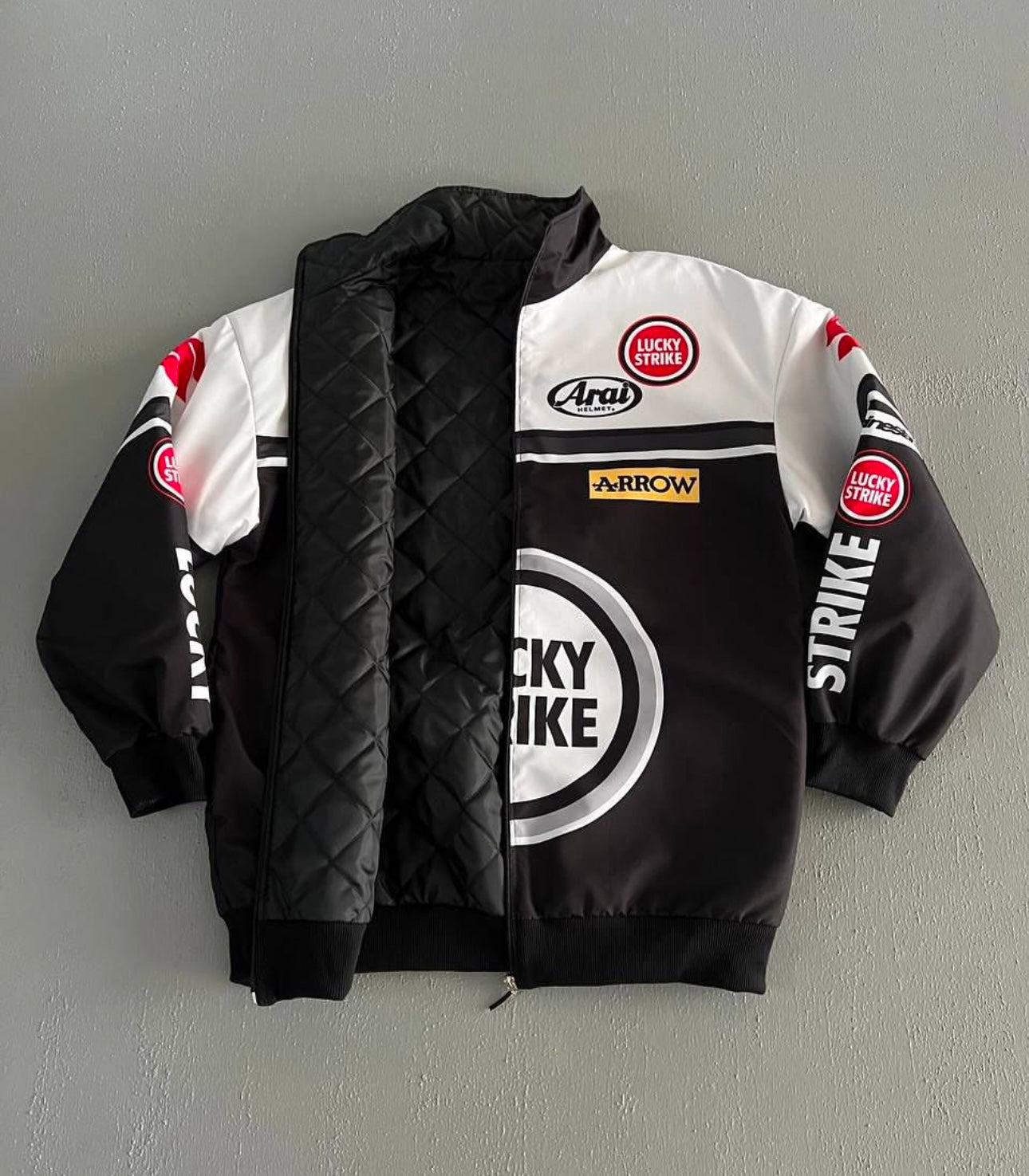 F-1 lucky strike parachute material jacket