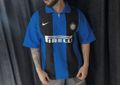 Inter milan football zipper printed