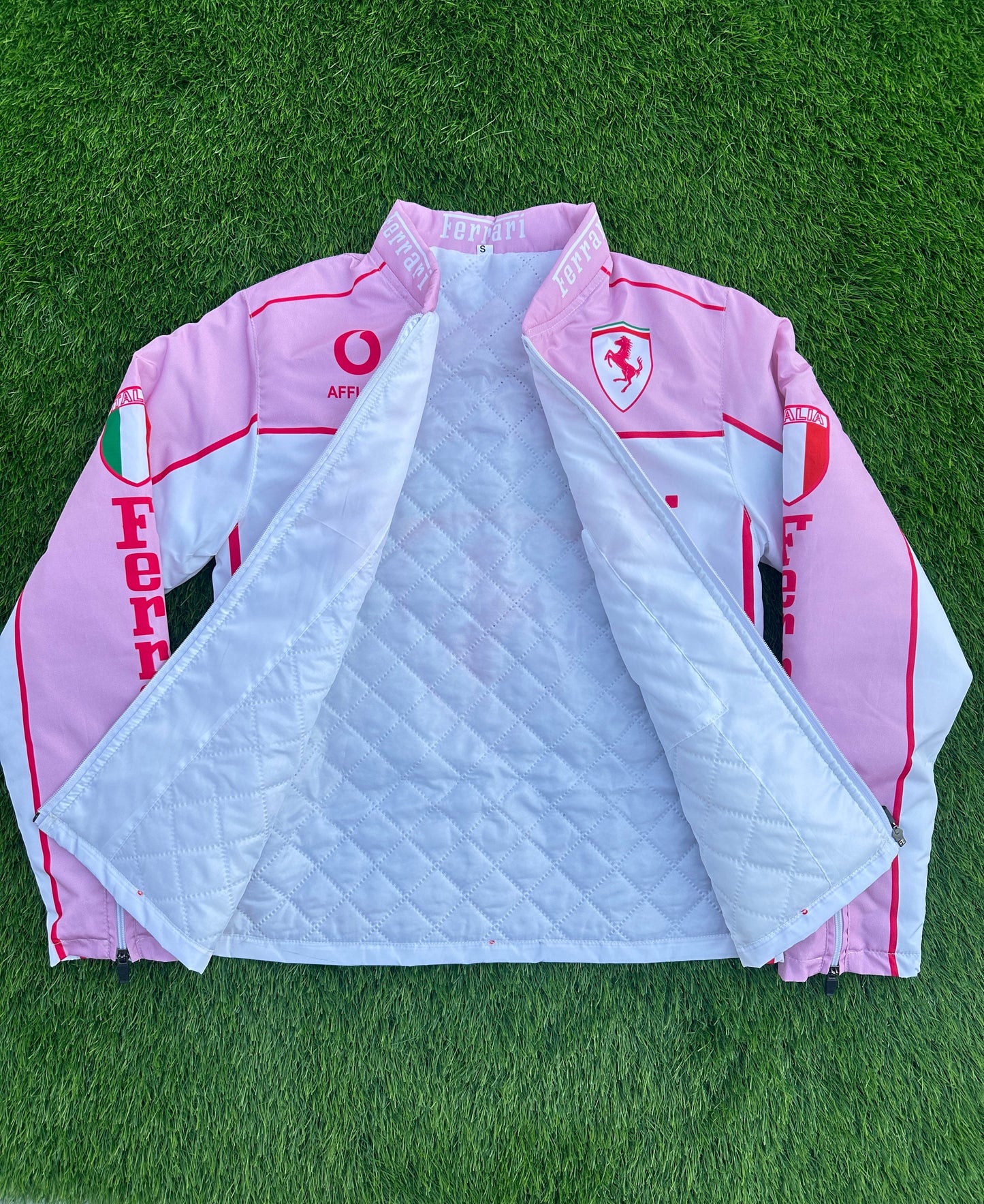 Pink Ferrari Formula Jacket parachute