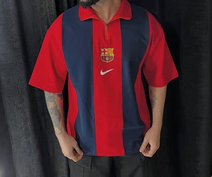 Barcelona printed football zipper