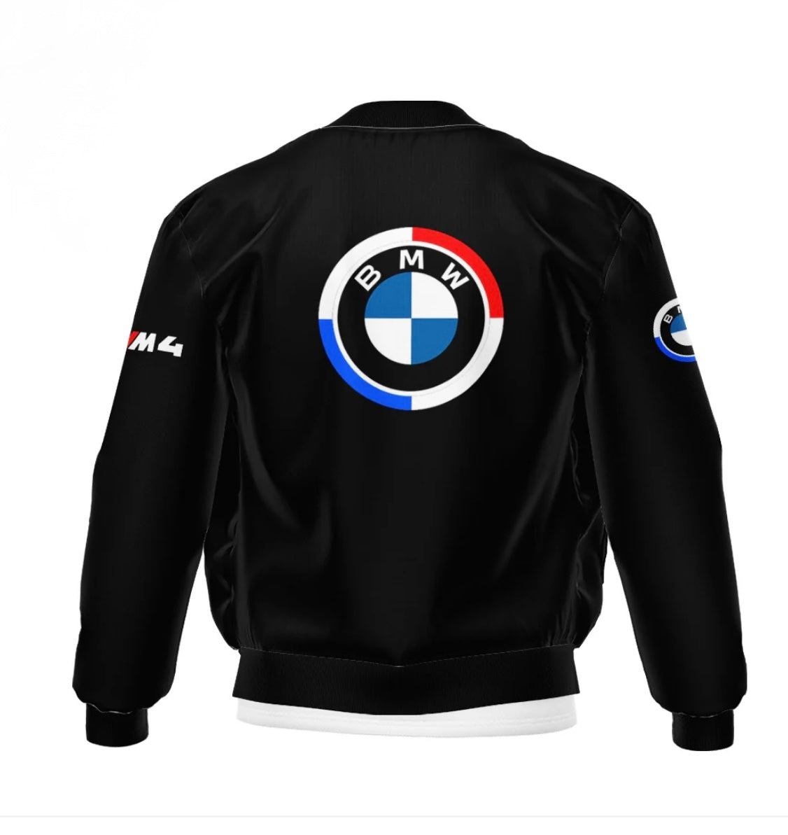 F-1 BMW black bomber jacket