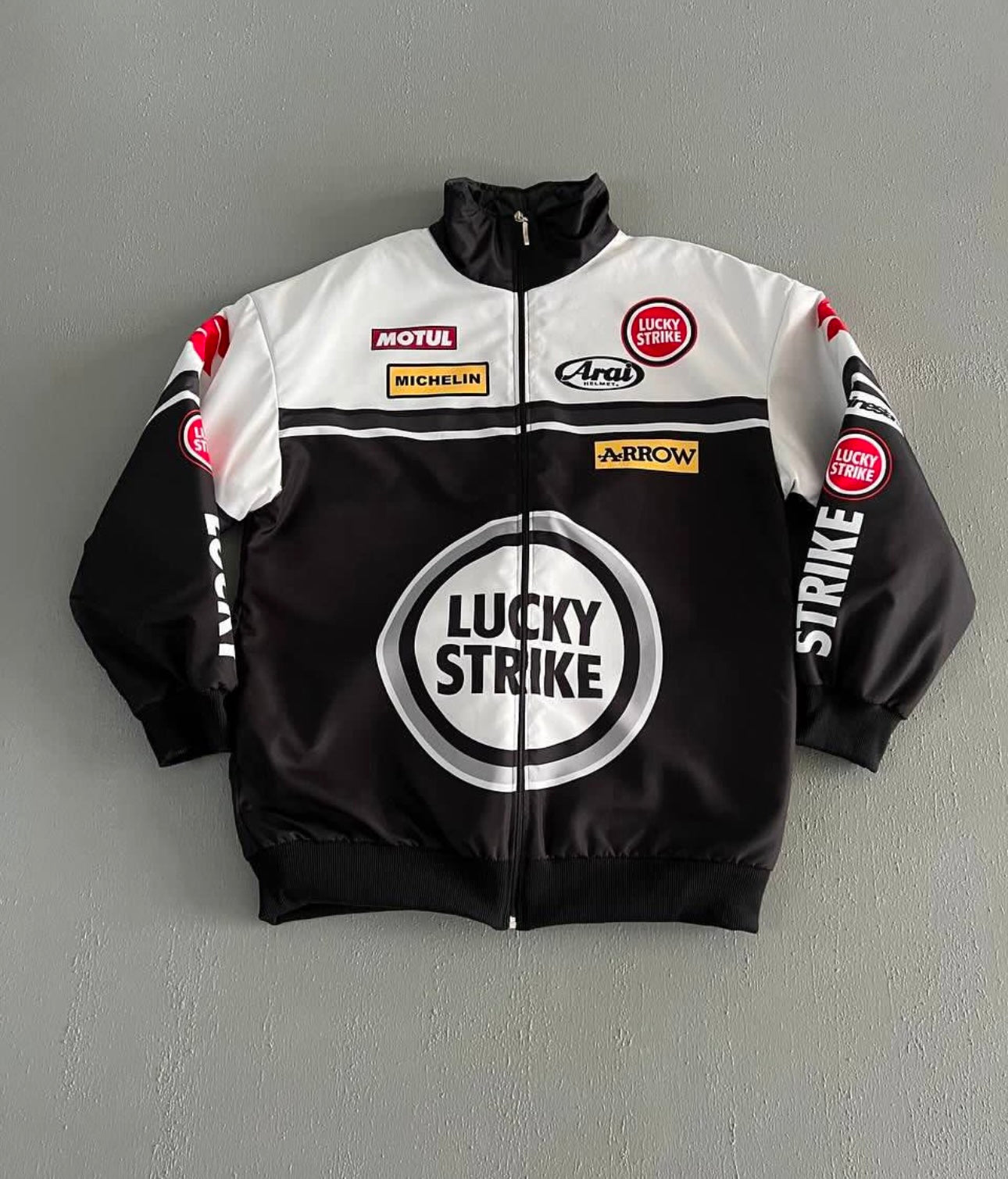 F-1 lucky strike parachute material jacket