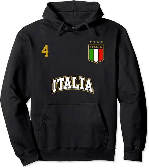 ITALY HOODIE BLACK COLOUR