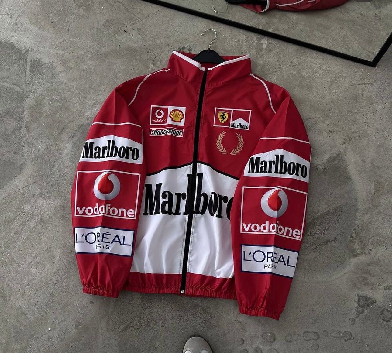 FERRARI MARLBRO BOMBER PARACHUTE JACKET