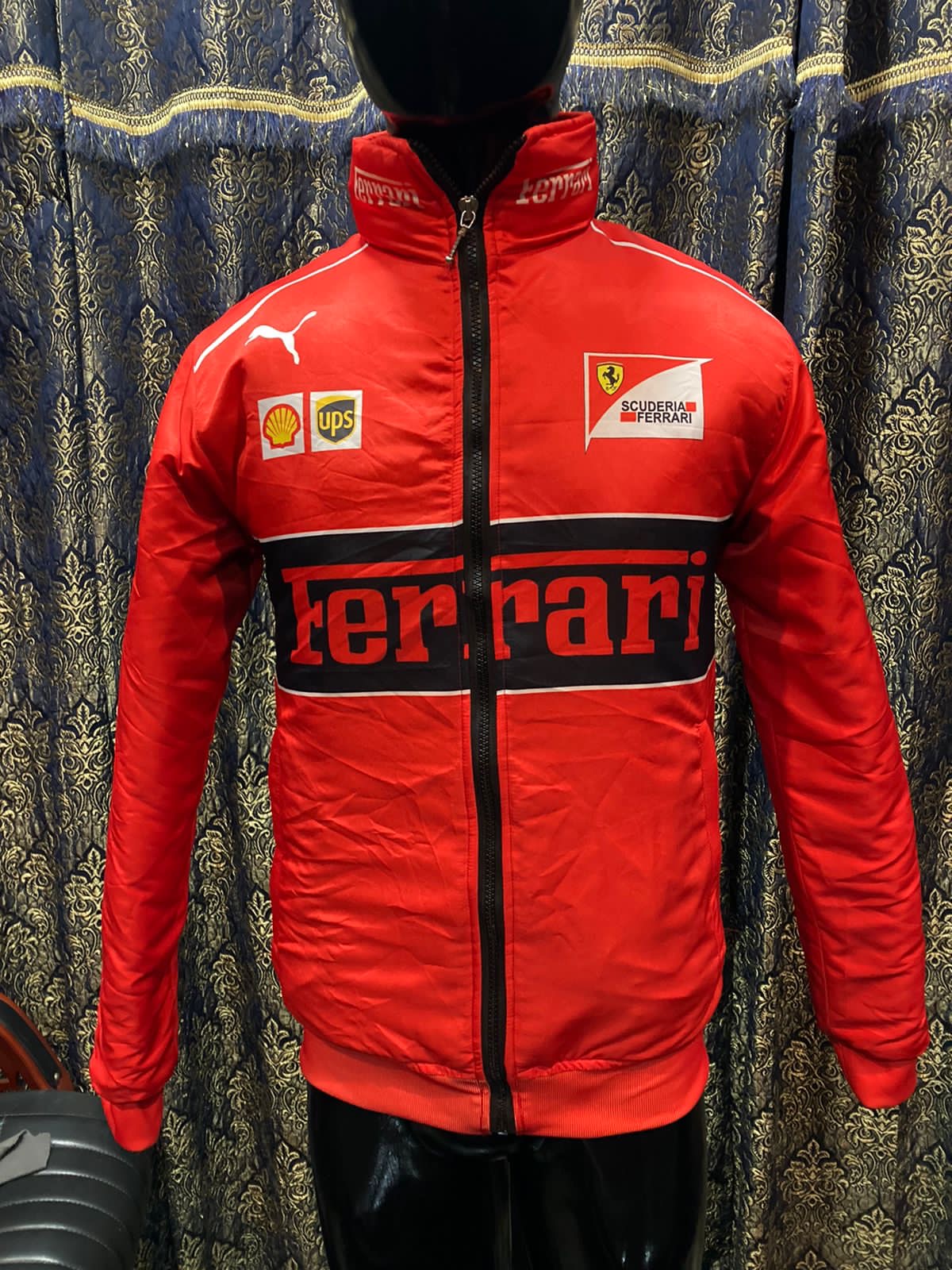 Ferrari red premium jacket parachute material printed