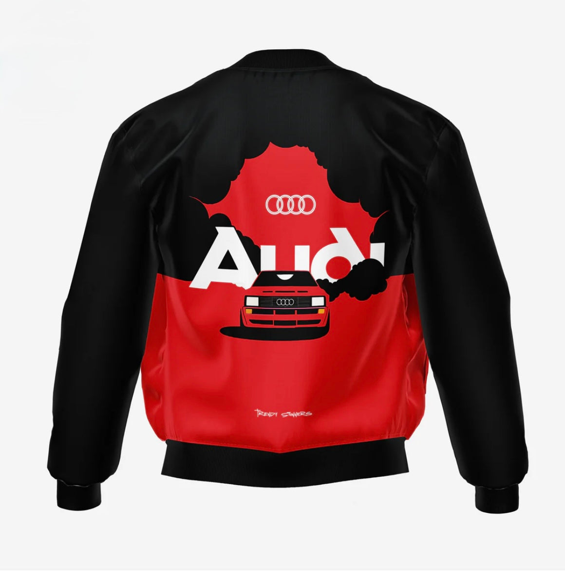 F-1 Audi black bomber jacket