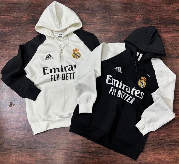 Customize Real Madrid Zip-Hoodie