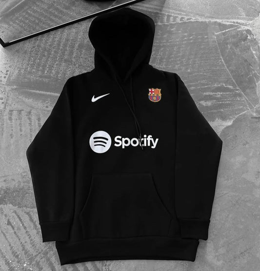 Barcelona Customize Black Hoodie