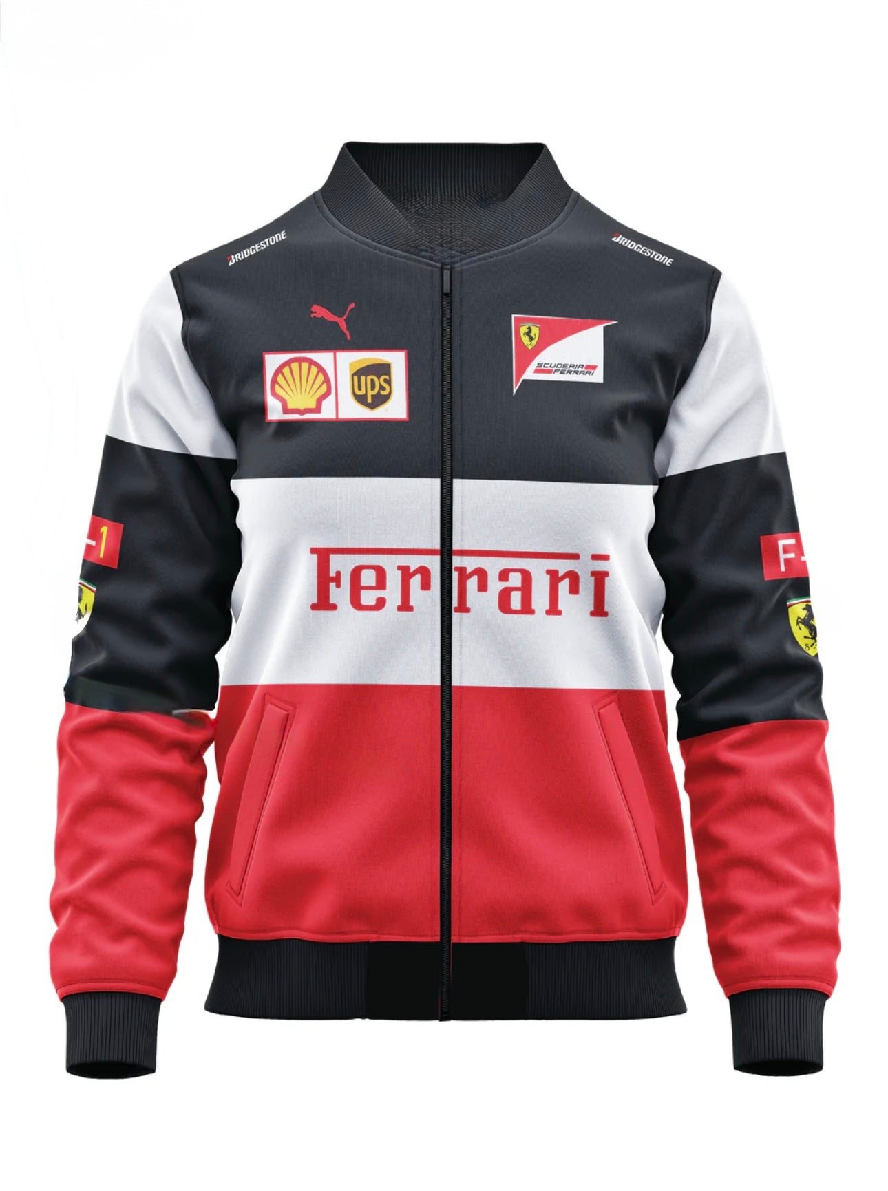 F-1 ferrari Multi colour bomber jacket