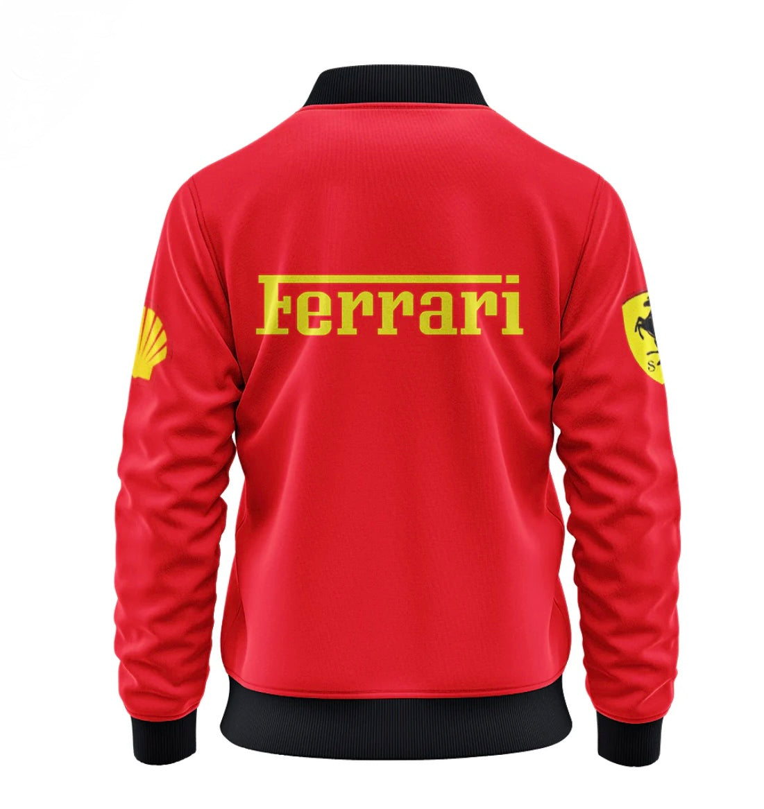 Red F-1 Ferrari bomber jacket