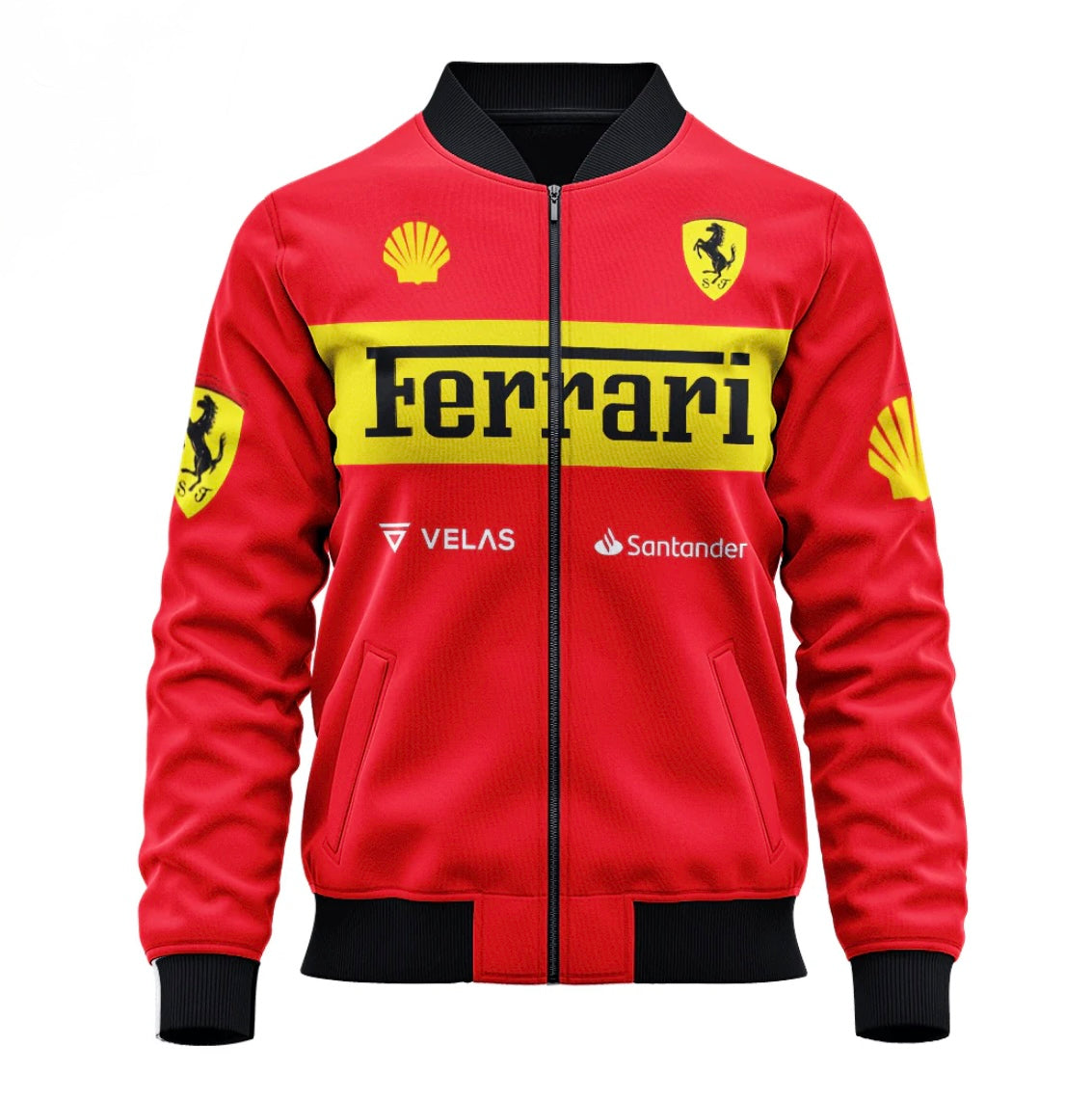 Red F-1 Ferrari bomber jacket