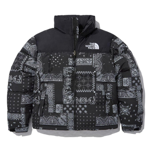 Premium north face black printed parachute material jacket