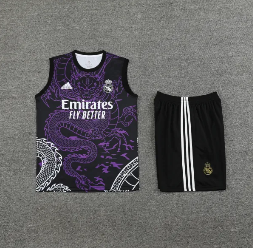 Customize real madrid training vest kit